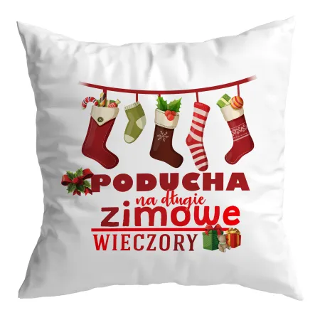 Poduszka BOŻE NARODZENIE Na długie zimowe wieczory